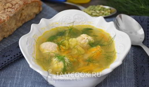 гороховый суп с фрикадельками
