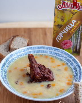 Гороховый суп с горчицей