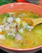 Гороховый суп с копченой курицей