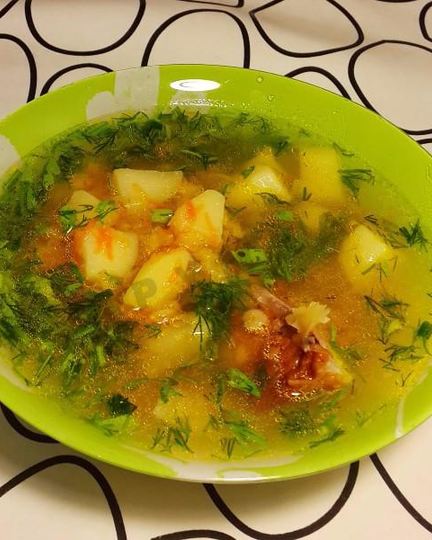 Рецепт горохового супа с копченостями в мультиварке