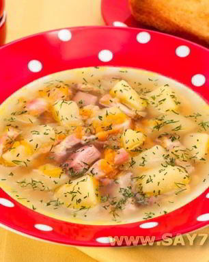 Гороховый суп с копченостями