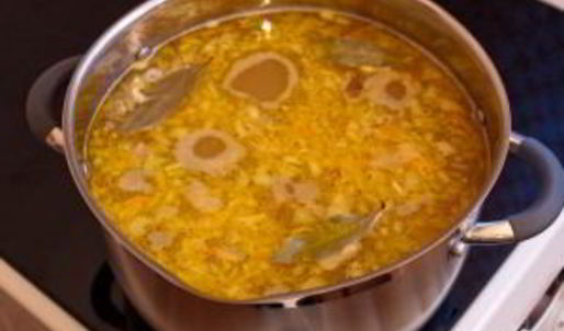 гороховый суп с копченостями