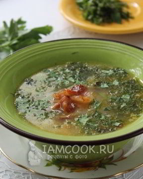 Гороховый суп с копченым салом