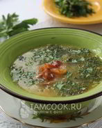 Гороховый суп с копченым салом