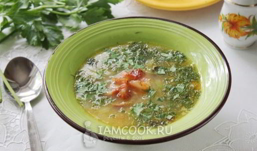 гороховый суп с копченым салом