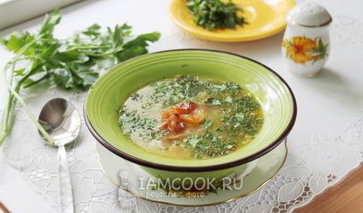 гороховый суп с копченым салом