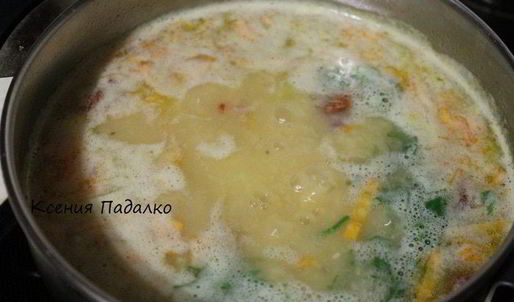 гороховый суп с копчеными крылышками