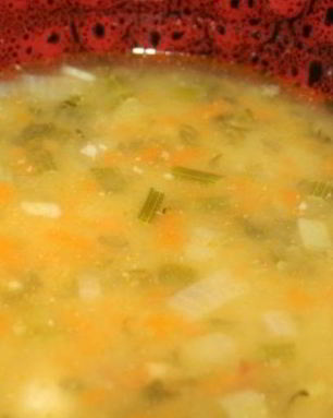 Гороховый суп с куриной грудкой