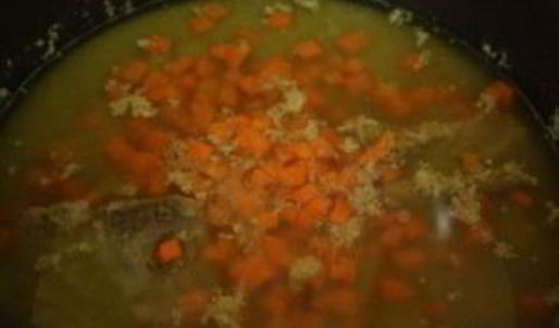 гороховый суп с мясом в мультиварке