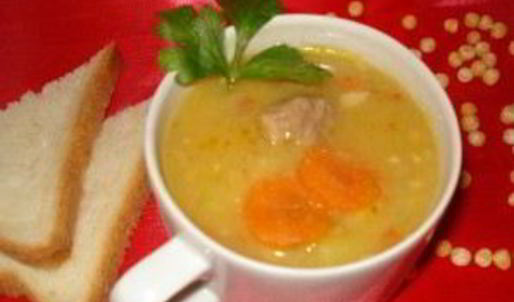 гороховый суп с мясом в мультиварке
