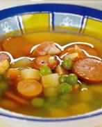 Гороховый суп с сосисками