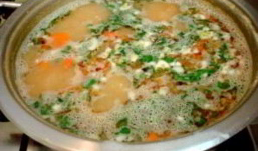 гороховый суп с сосиской