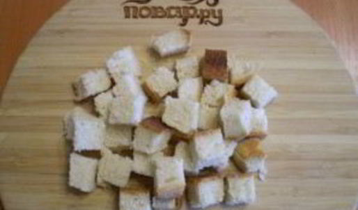 гороховый суп с сухариками