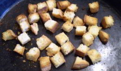 гороховый суп с сухариками