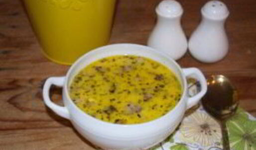 гороховый суп с сыром