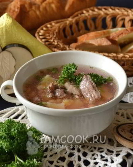 Рецепт горохового супа с тушенкой