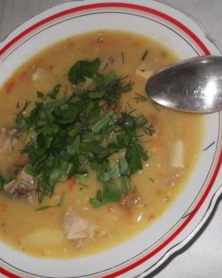 Рецепт горохового супа со свининой