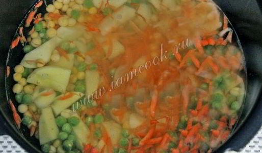 гороховый суп в мультиварке