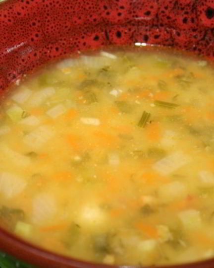 Рецепт густого горохового супа с куриной грудкой и чорризо