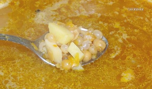 суп гороховый , любимый