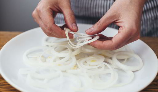 суп гороховый с беконом и луком-фри