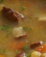 Суп гороховый с копченостями