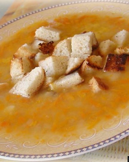 Рецепт супа горохового с копчеными свиными ребрами на костном бульоне