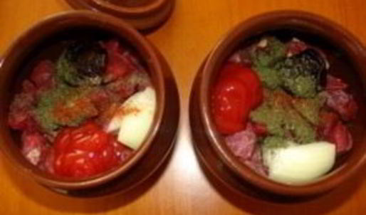 суп гороховый в горшочке