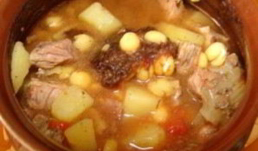 суп гороховый в горшочке