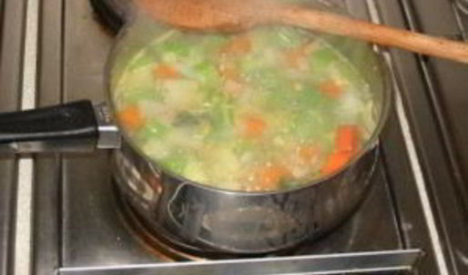 суп с горохом и окороком