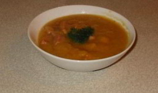 суп с горохом и окороком