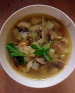 Грибной суп с галушками