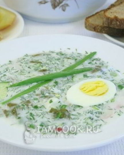 Рецепт холодника со щавелем