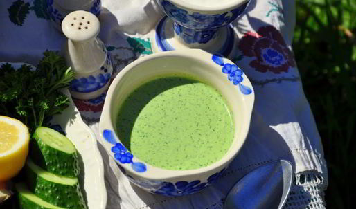 холодный огуречный суп таратор