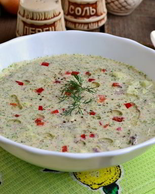 Холодный огуречный суп