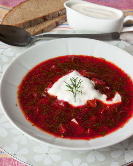 Рецепт холодный суп из свеклы и сладкого перца