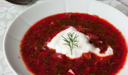 холодный суп из свеклы и сладкого перца