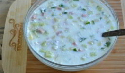 холодный суп на кефире