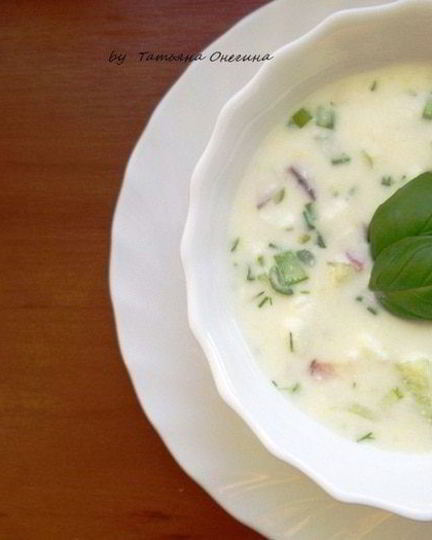 Рецепт окрошки ны кефире — легкого холодного супа