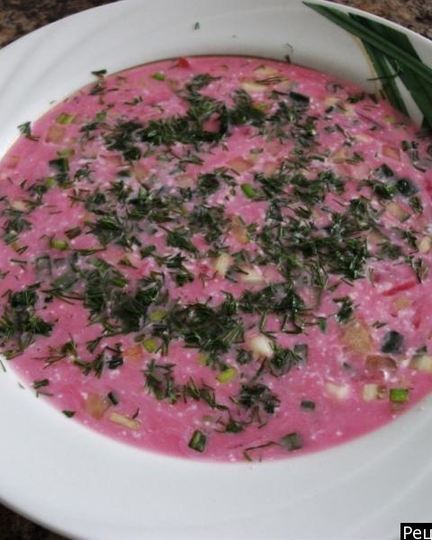 Рецепт свекольника на кефире классический холодный суп