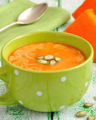 Крем-суп из тыквы с имбирем