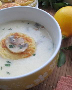 Крем-суп с равиоли