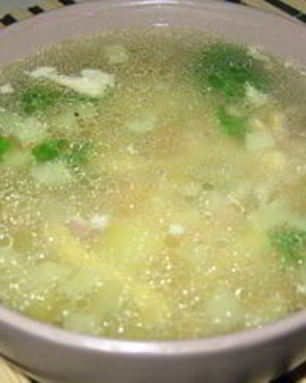 Куриный суп с домашней лапшой