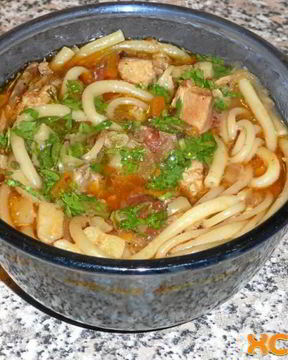 Лагман с курицей