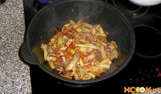 лагман с курицей