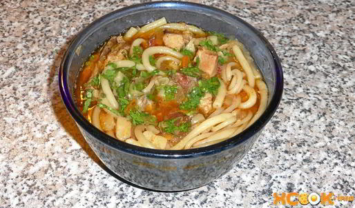 лагман с курицей