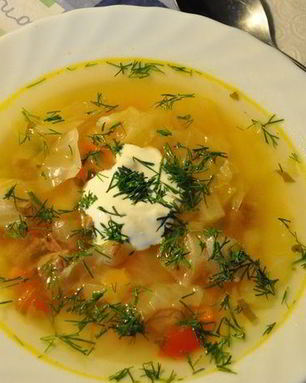 Легкий капустный супчик