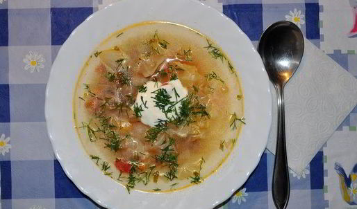 легкий капустный супчик