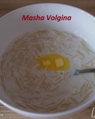 Молочный суп с вермишелью