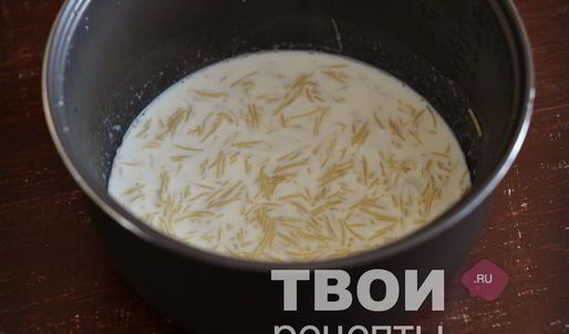 молочный суп в мультиварке